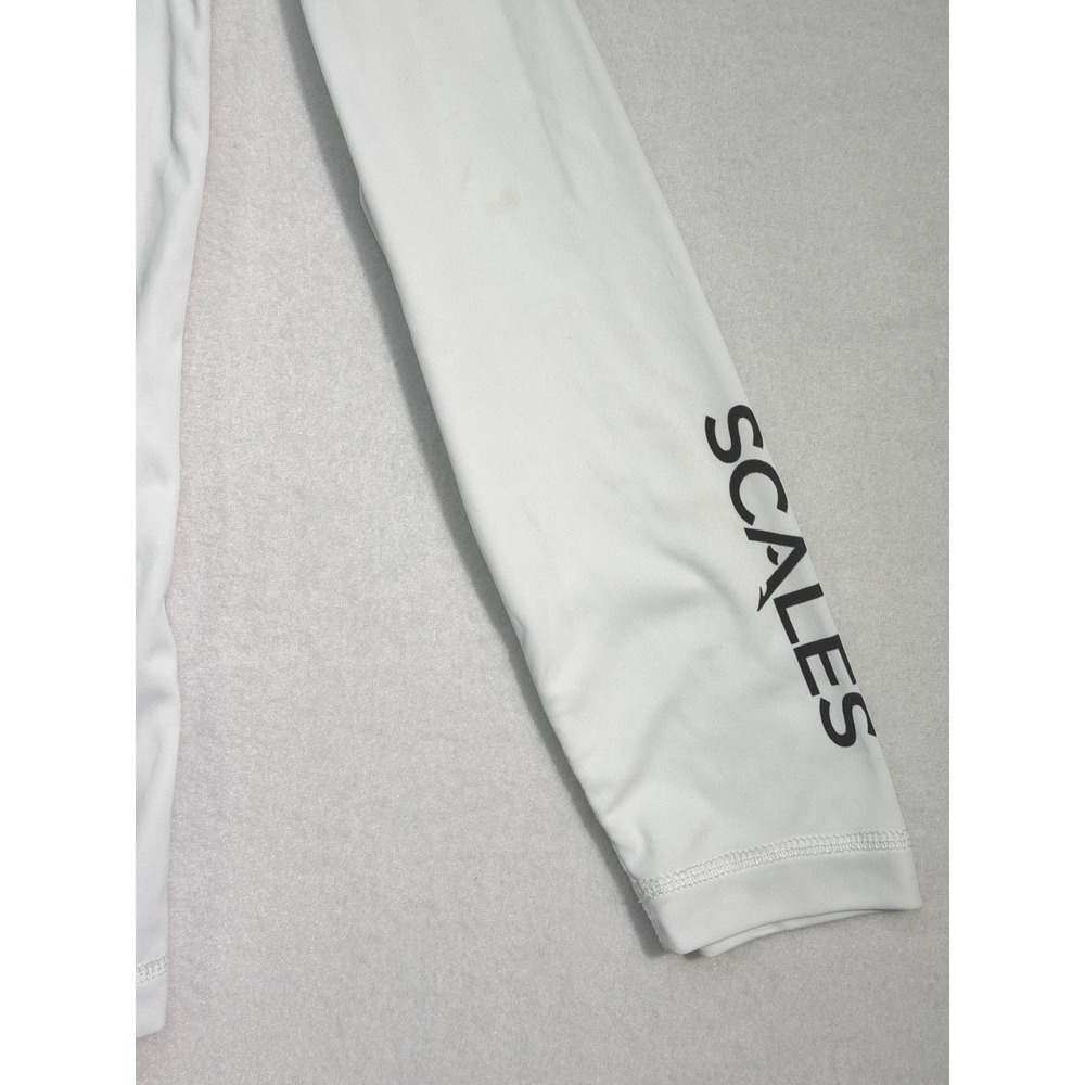 Scales Gear Men's Silver King Performance Fishing Shirt Large White SPF 50 - Picture 9 of 10
